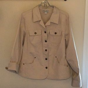 Dress Barn Like New Khaki Jacket